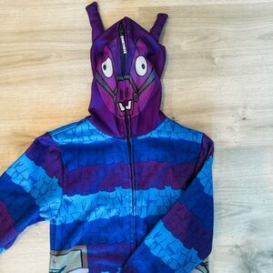 Fortnite Lama Kids Purple and Blue Hoodie Size M